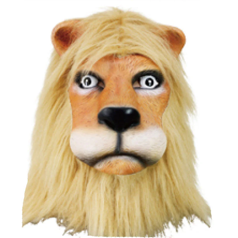 Máscara de León con pelo