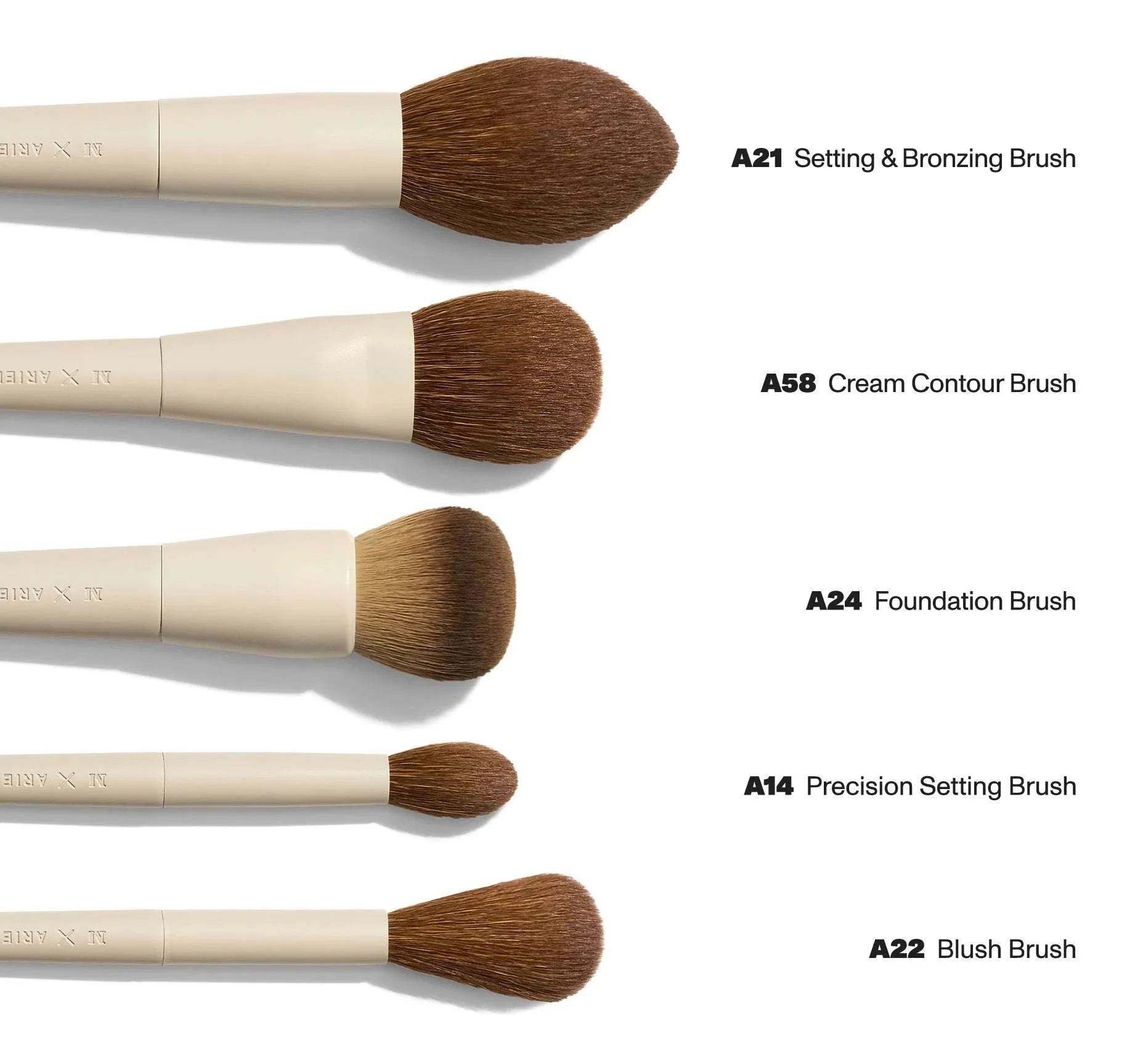 Morphe X Ariel Signature Face 5-Piece Face Brush Set - Imagen 2